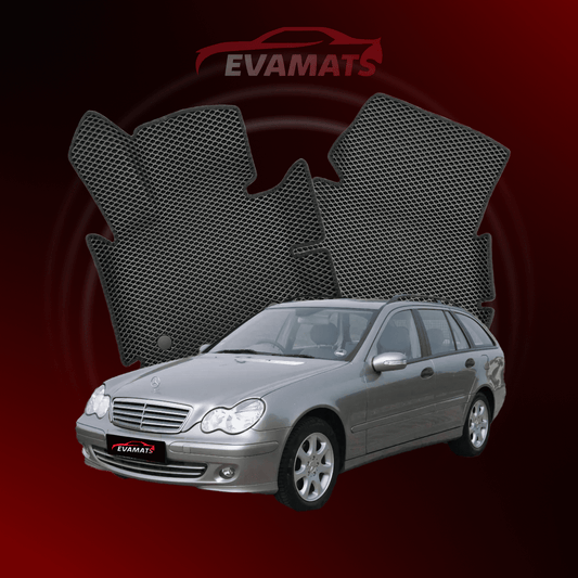 Tappetini per auto EVAMATS per Mercedes-Benz Classe C 2a generazione (W203) 2000–2007 anno STATION WAGON