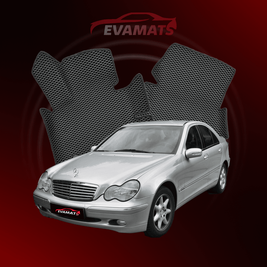 Tapis de voiture EVAMATS pour Mercedes-Benz Classe C 2 génération (W203) 2000–2007 année BERLINE