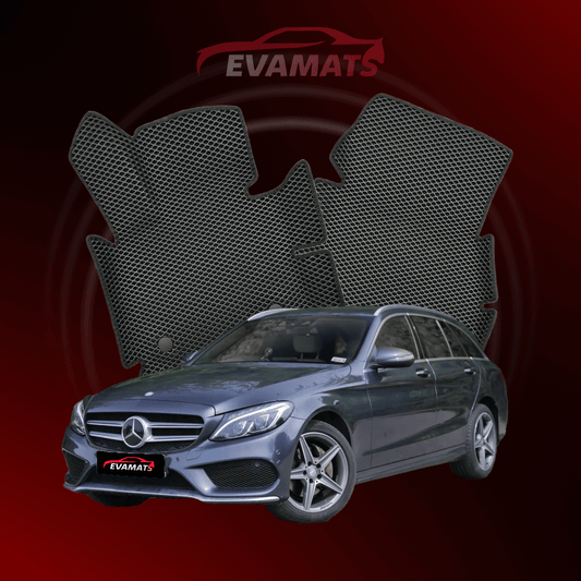 Car mats EVAMATS for Mercedes-Benz C-class 4 gen (W205) 2014-2021 year STATION WAGON