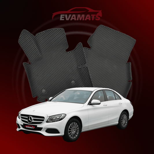 Car mats EVAMATS for Mercedes-Benz C-class 4 gen (W205) 2014-2021 year SEDAN