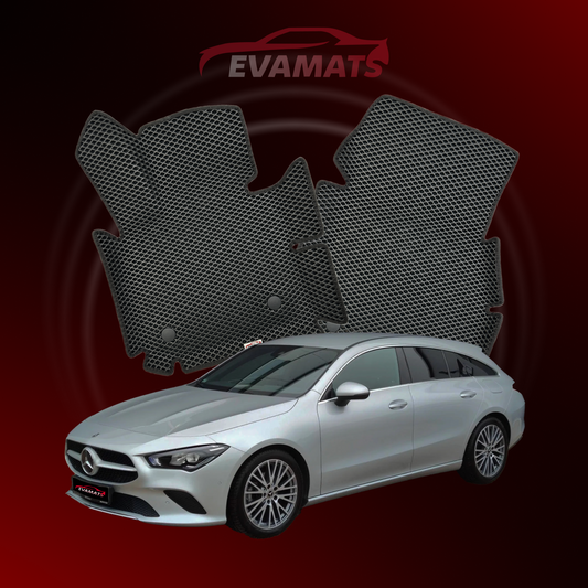 Car mats EVAMATS for Mercedes Benz CLA 2 gen (C118) shooting brake 2019-2025 year STATION WAGON