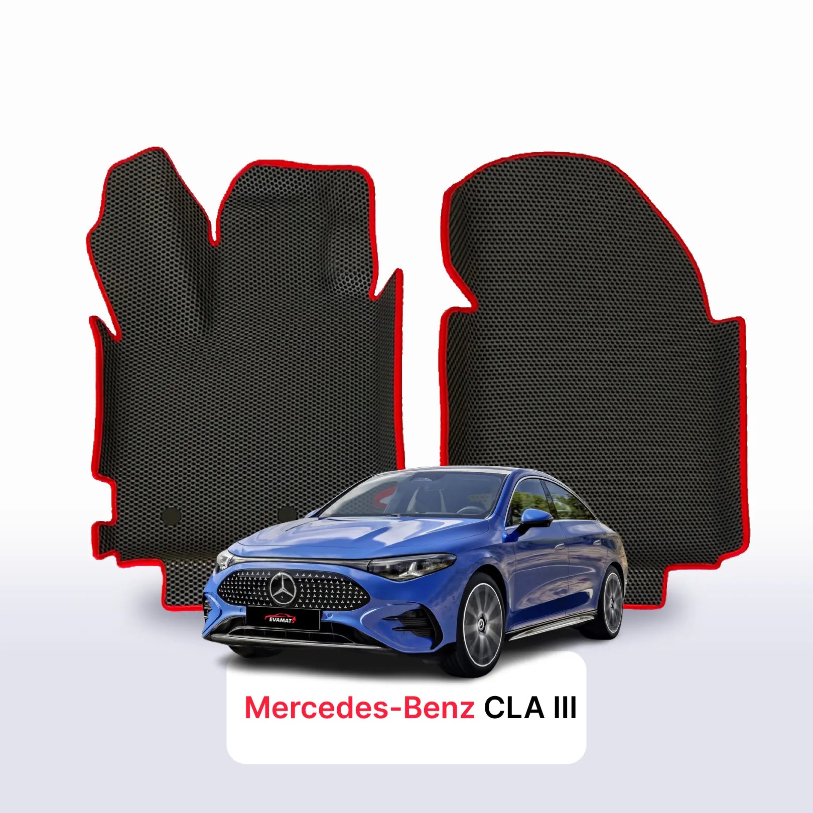 Car mats EVAMATS for Mercedes-Benz CLA 3 gen C178 2025-2029 year SEDAN