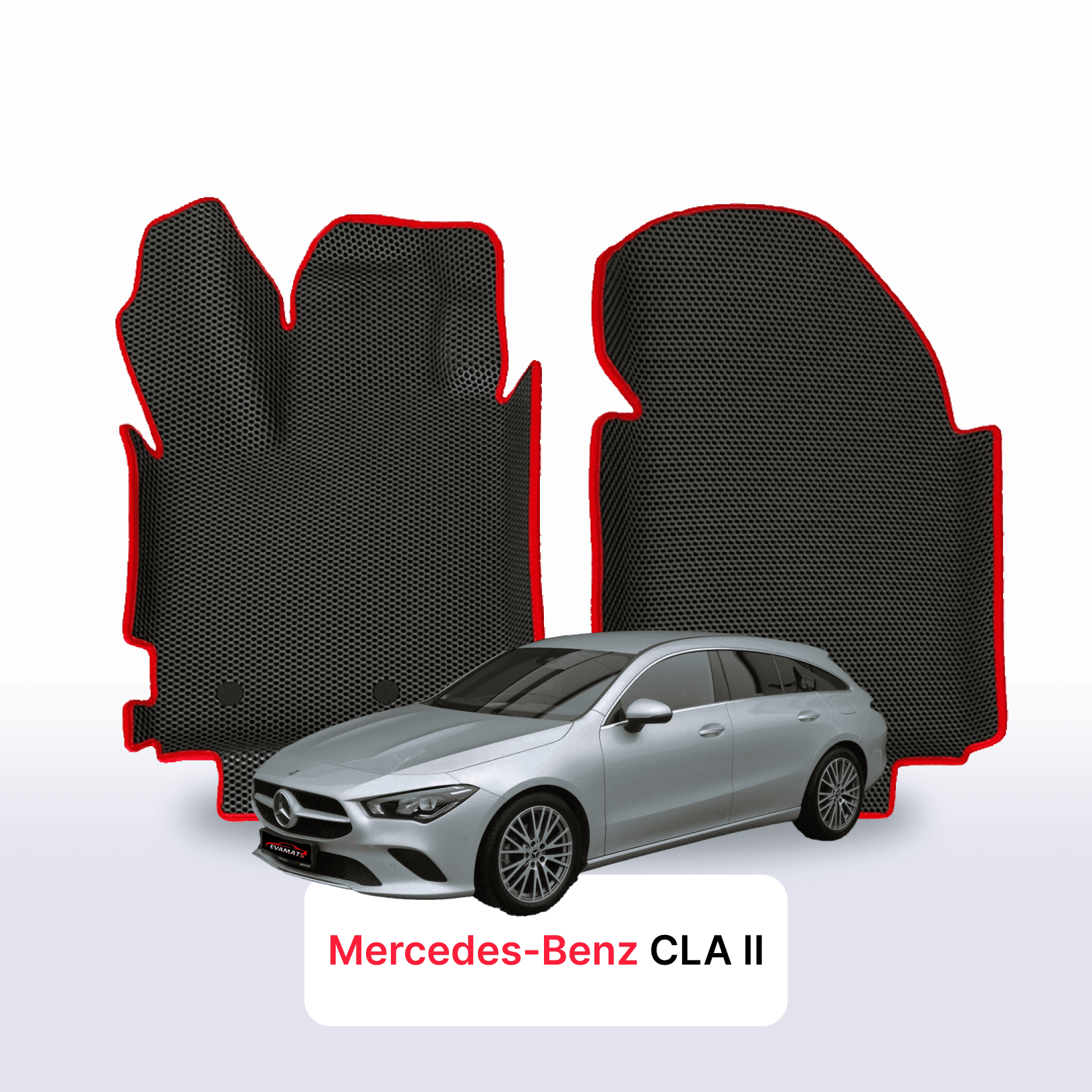 Car mats EVAMATS for Mercedes-Benz CLA 2 gen (X118) shooting brake 2019-2025 year STATION WAGON