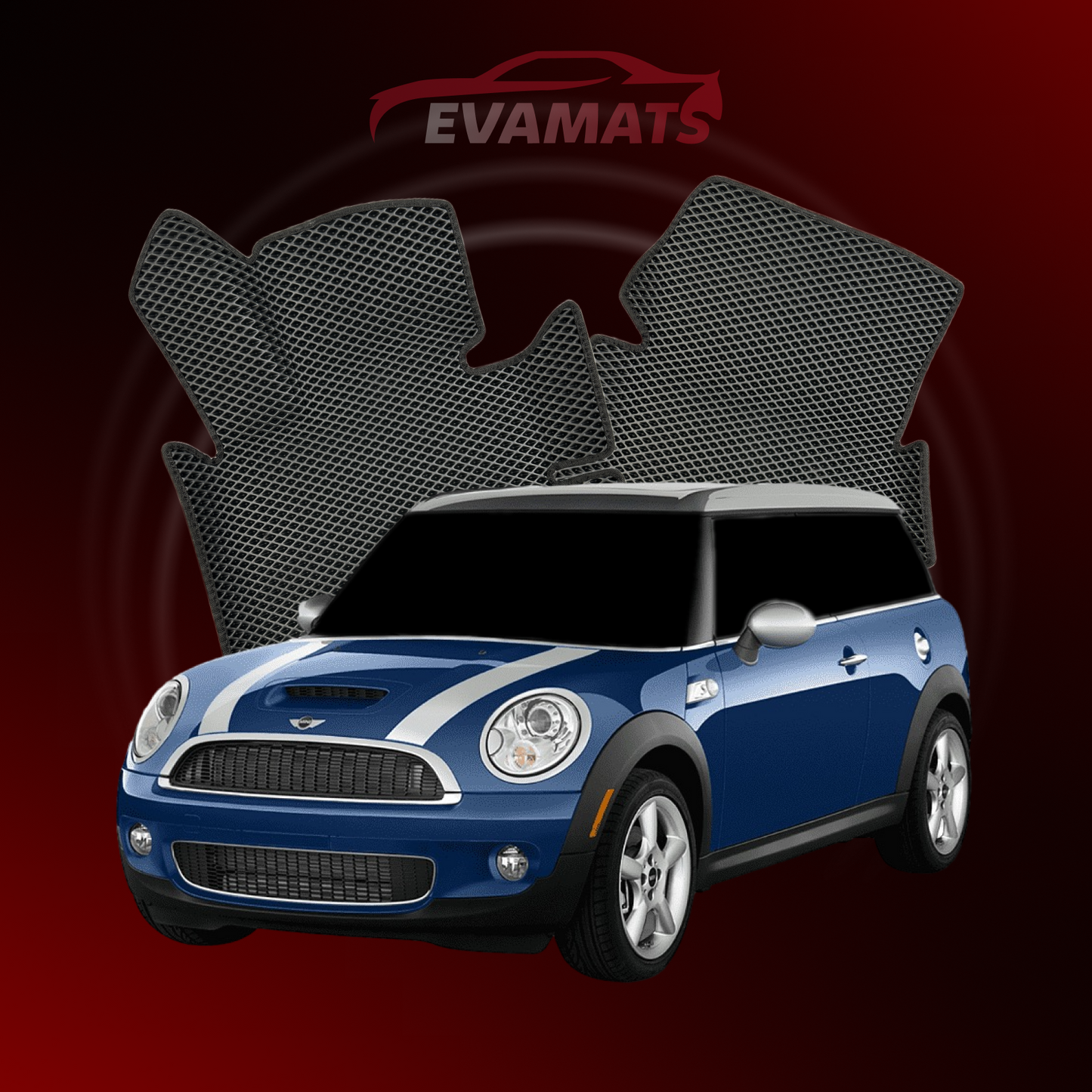 Tapis de voiture EVAMATS pour Mini Clubman(R55) 1 gen 2007-2014 année JCW HATCHBACK 3 portes