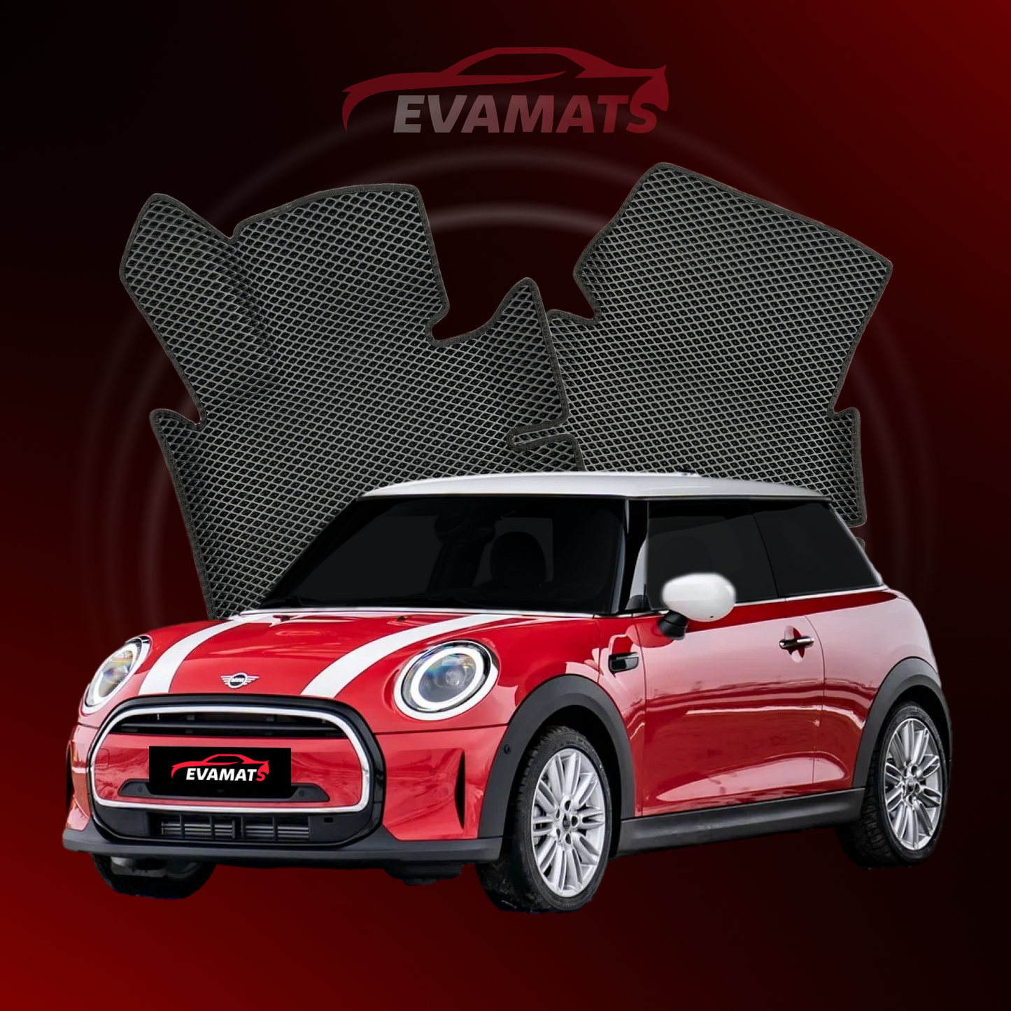 Car mats EVAMATS for Mini Hatch(F5556) 3 gen 2013-2025 year HATCHBACK 3 door