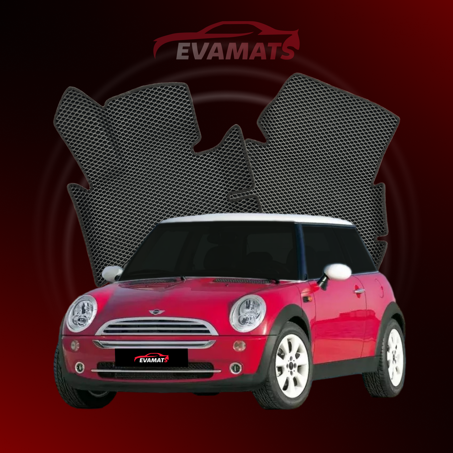 Car mats EVAMATS for Mini Hatch(R50) 1 gen 2000-2006 year Cooper S HATCHBACK 3 door