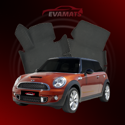 Tappetini per auto EVAMATS per Mini Hatch(R56) 2 gen 2006-2013 anno Cooper S HATCHBACK 3 porte