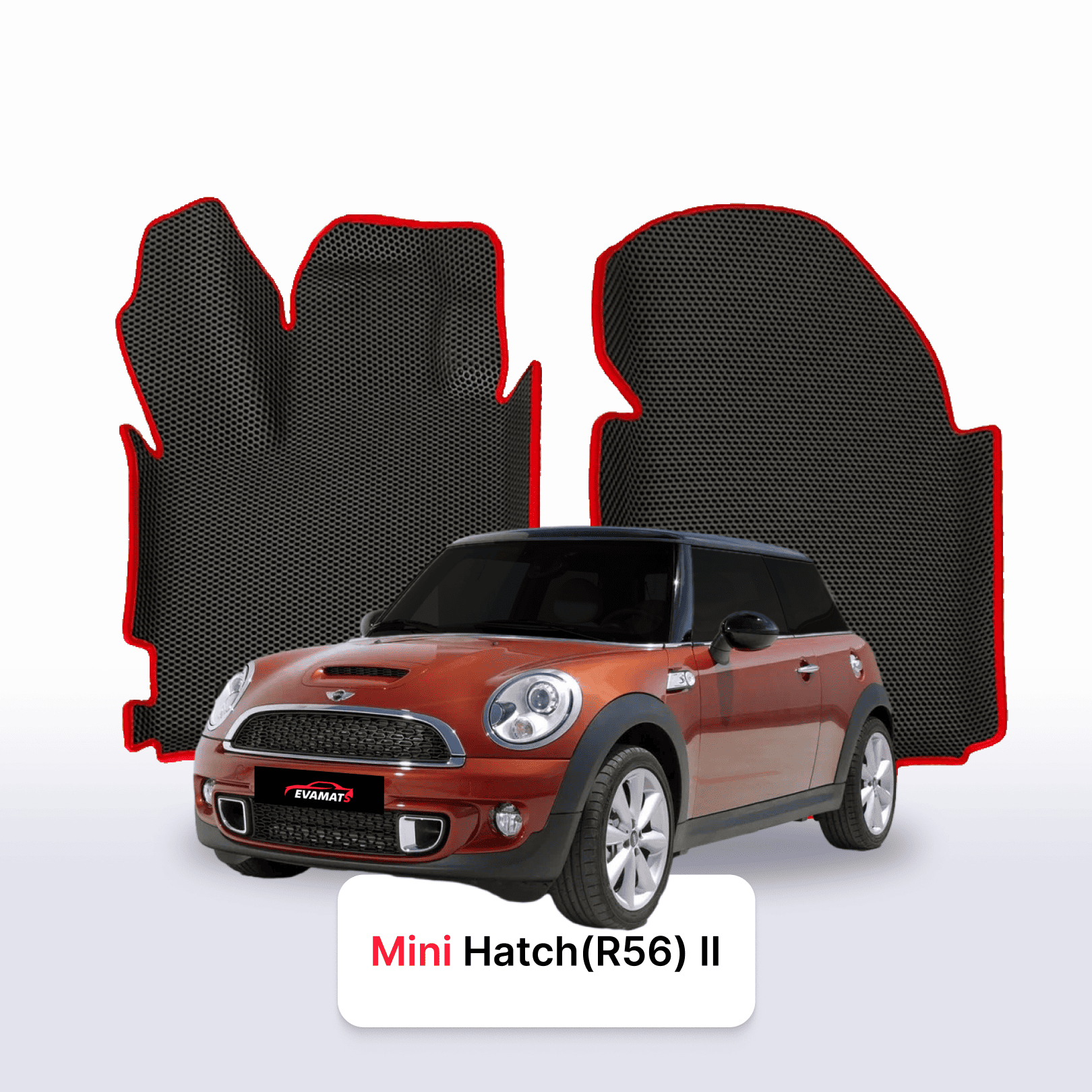 Car mats EVAMATS for Mini Hatch(R56) 2 gen 2006-2013 year Cooper S HATCHBACK 3 door