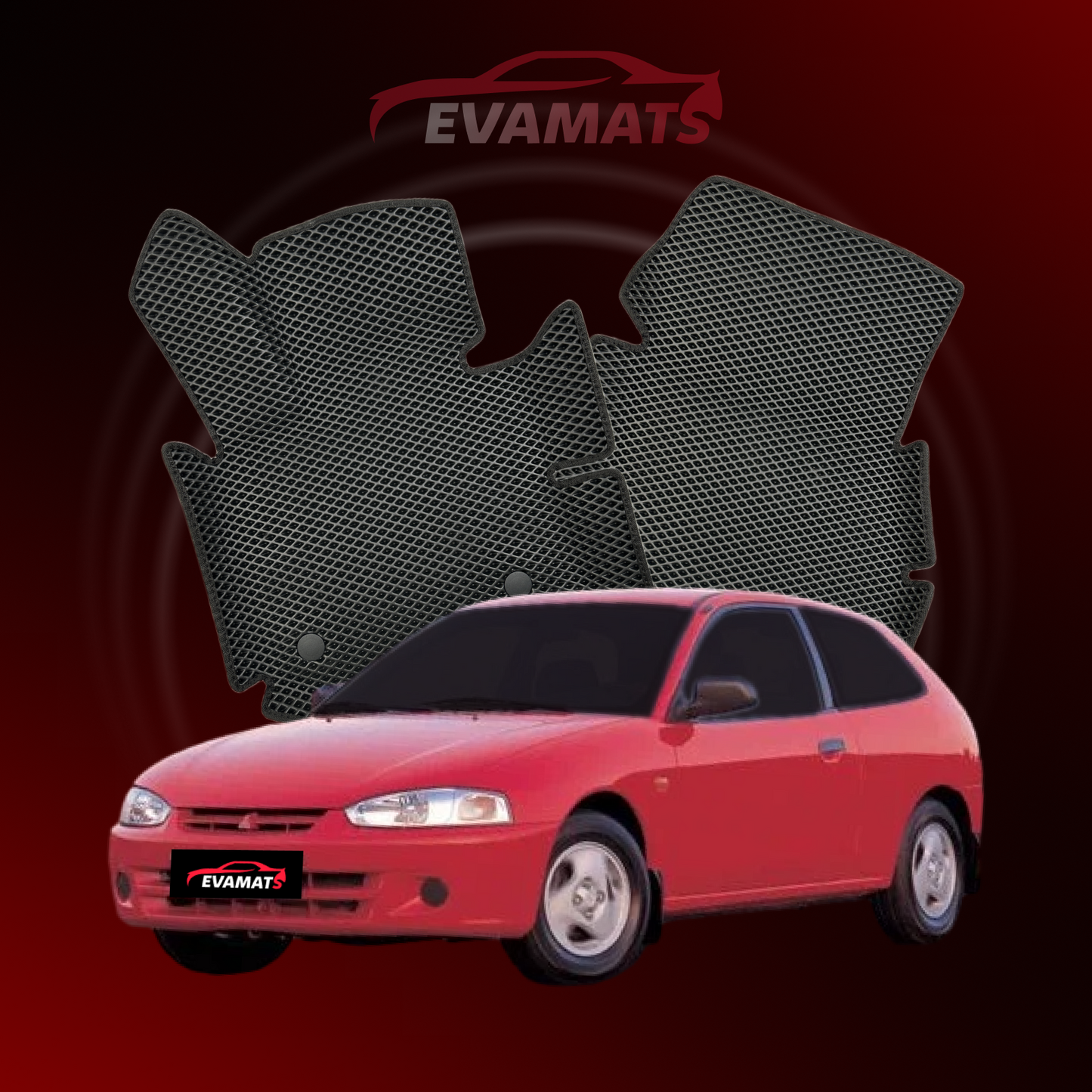 Car mats EVAMATS for Mitsubishi Colt(CJ) 5 gen 1995-2003 year HATCHBACK 3 door