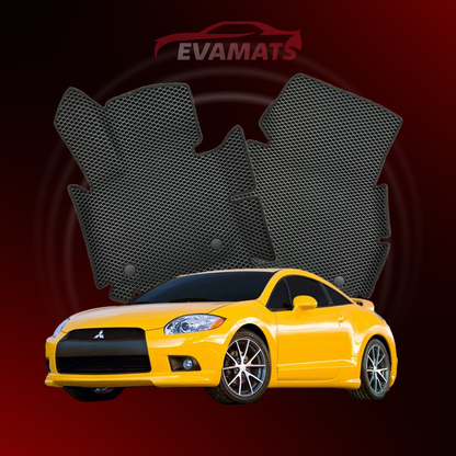 Car mats EVAMATS for Mitsubishi Eclipse 4 gen 2005-2011 year COUPE