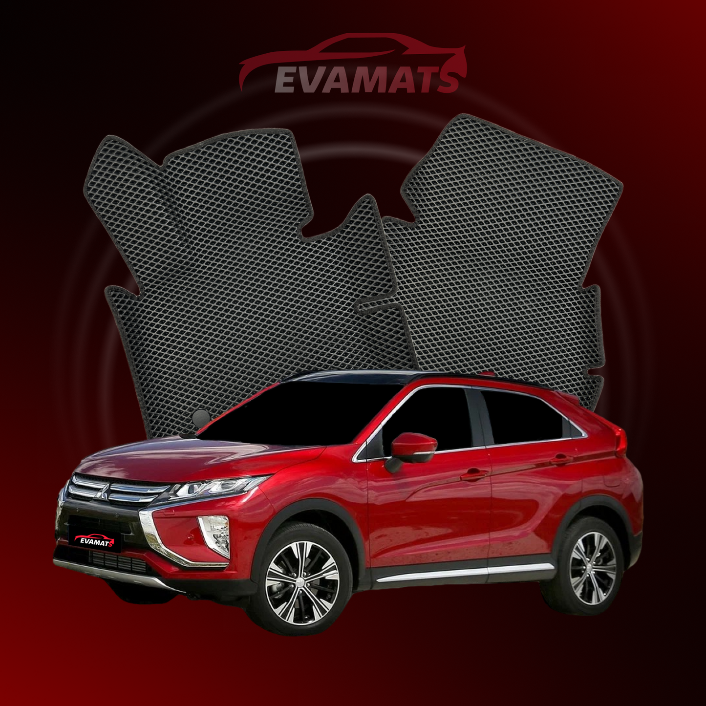 Car mats EVAMATS for Mitsubishi Eclipse Cross 1 gen 2017-2025 year SUV