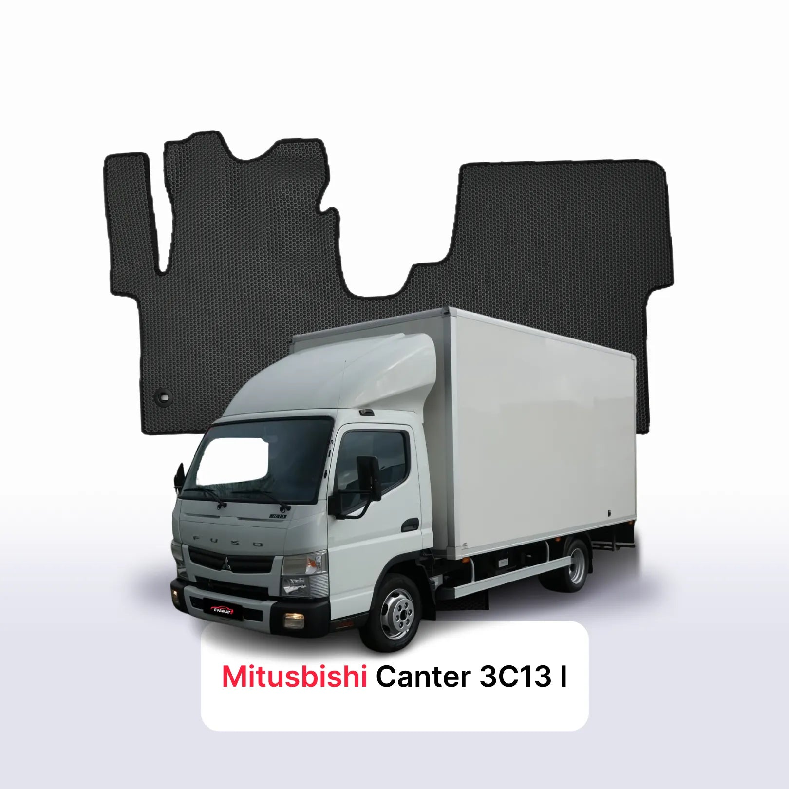 Car mats EVA for Mitsubishi Fuso Canter 3C13 1 gen 2005-2024 year TRUCK