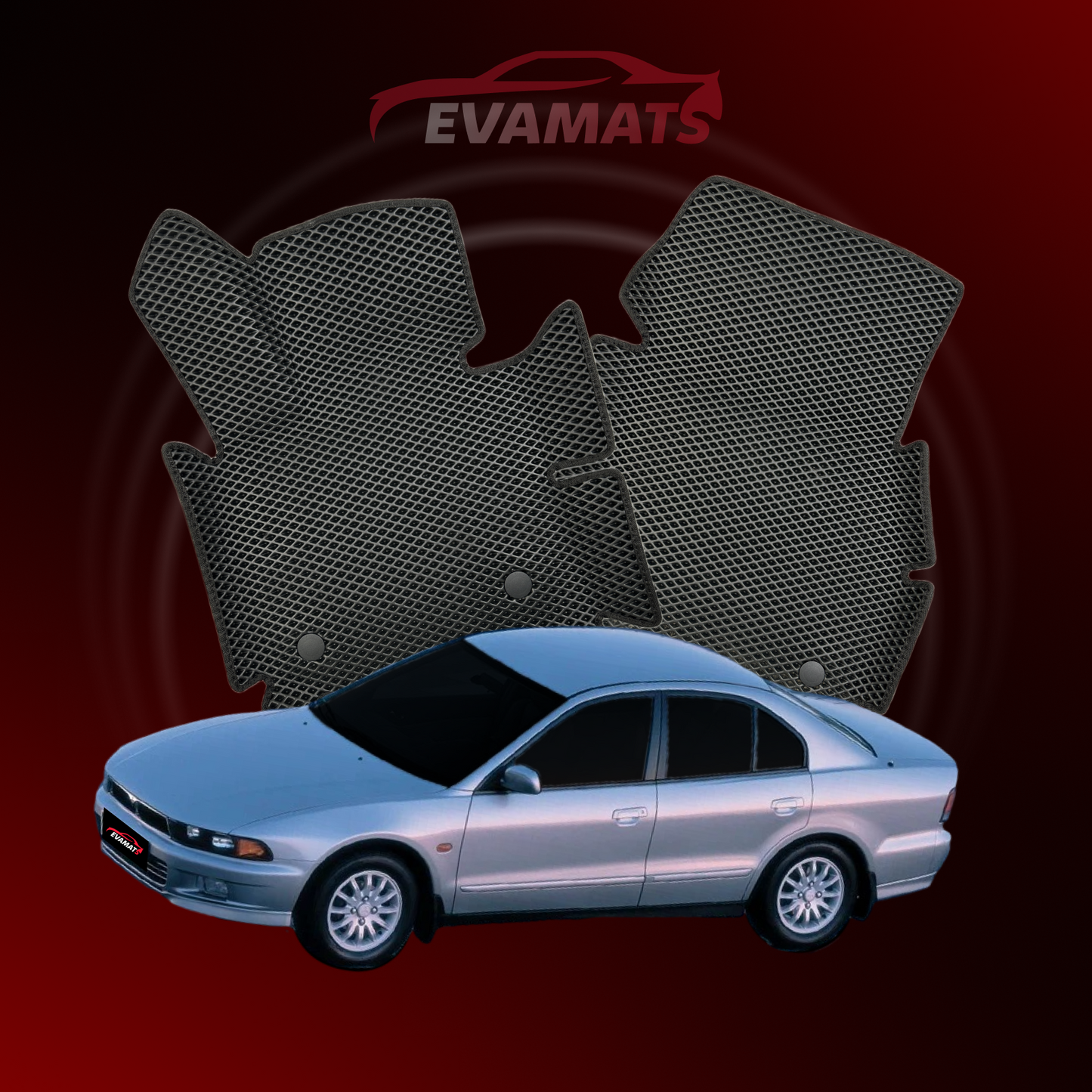 Car mats EVAMATS for Mitsubishi Galant 8 gen 1996-2006 year SEDAN