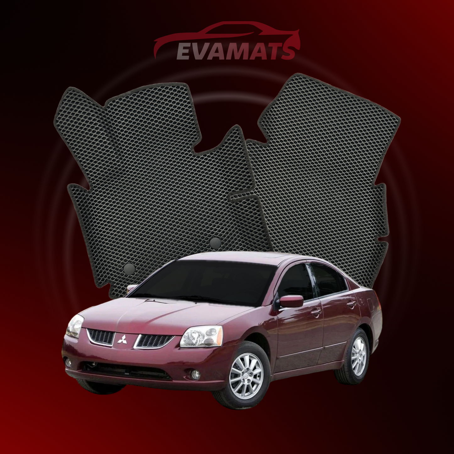 Alfombrillas de coche EVAMATS para Mitsubishi Galant 9 gen 2003-2012 año SEDAN