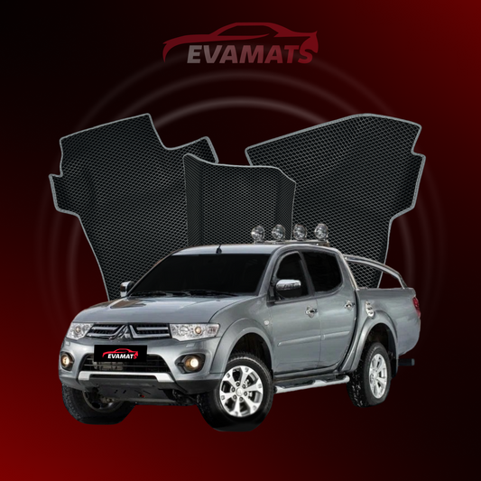 Tapis de voiture EVAMATS pour Mitsubishi L200 4 gen année 2006-2015 PICK-UP double cabine