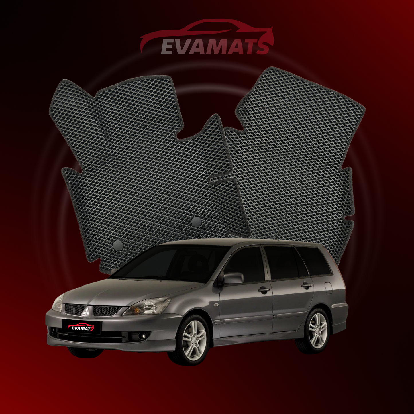 Car mats EVAMATS for Mitsubishi Lancer 9 gen 2000-2010 year STATION WAGON