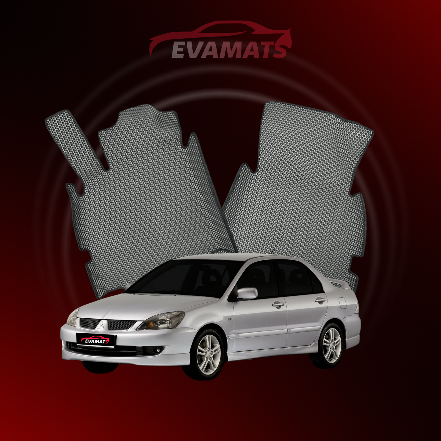 Car mats EVAMATS for Mitsubishi Lancer 9 gen 2000-2010 year SEDAN