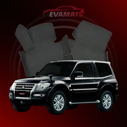 Autokoberce EVAMATS pre Mitsubishi Pajero 4 gen 2006-2023 ročník SUV 3 dvere