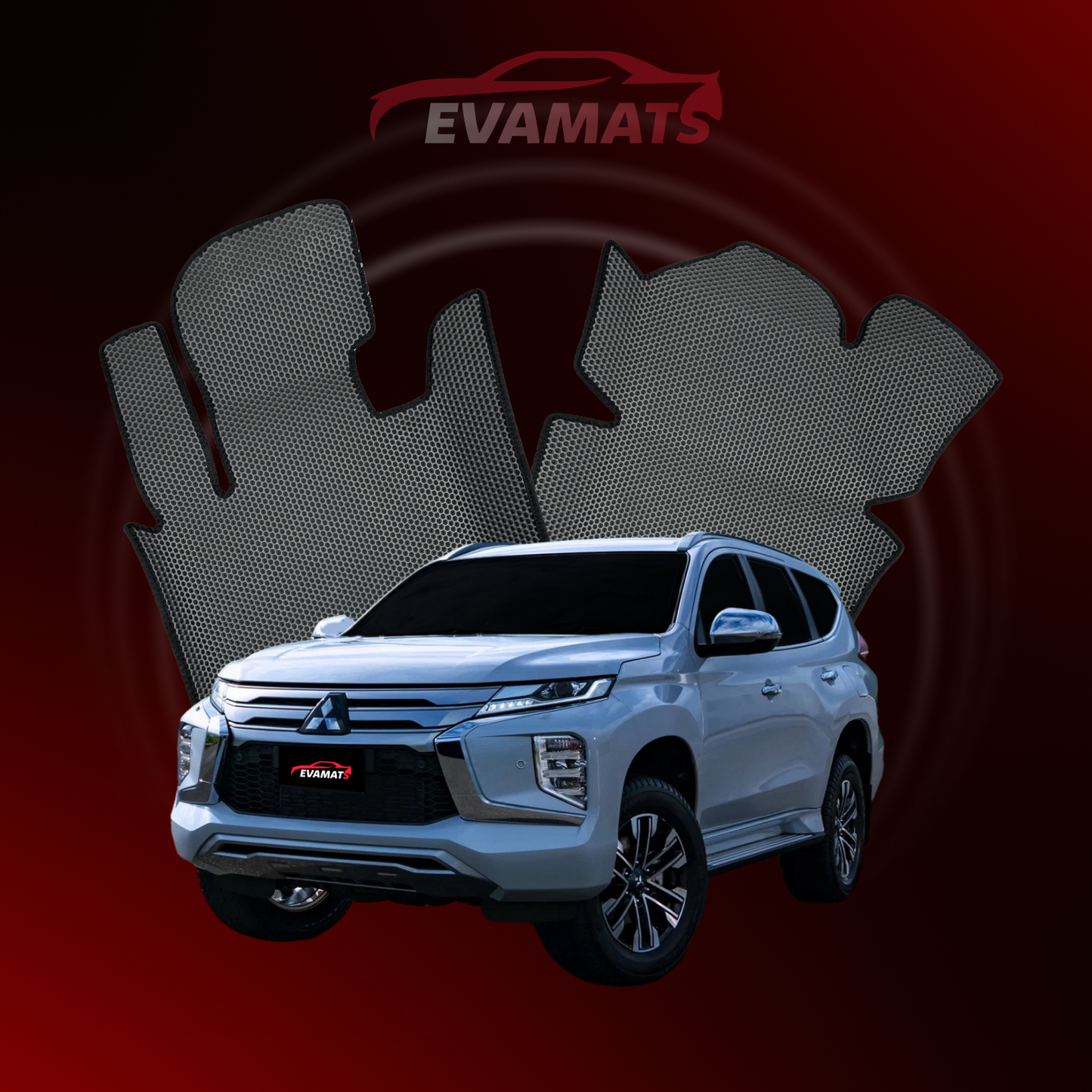 Autokoberce EVAMATS pre SUV Mitsubishi Pajero Sport 3 gen 2015-2023