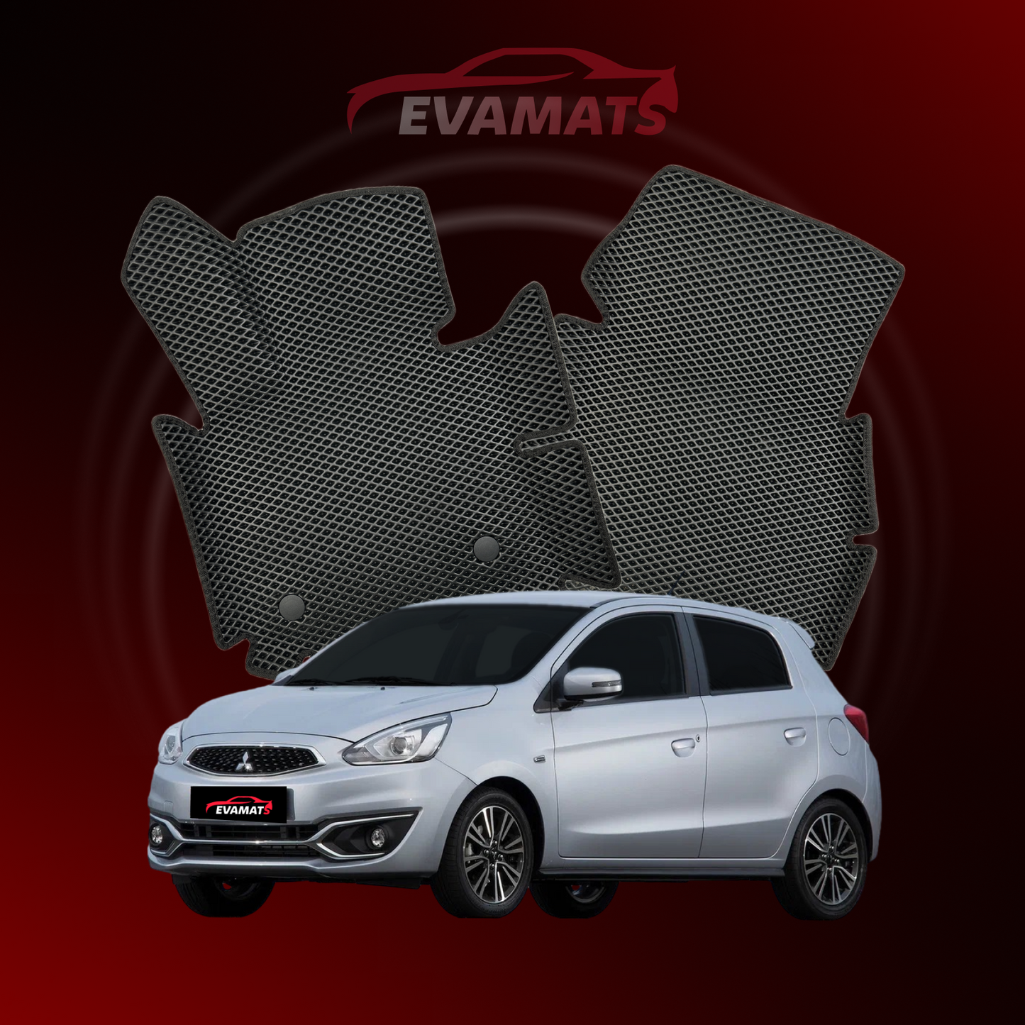 Tapis de voiture EVAMATS pour Mitsubishi Space Star 2 gen 2012-2025 année HATCHBACK 5 portes