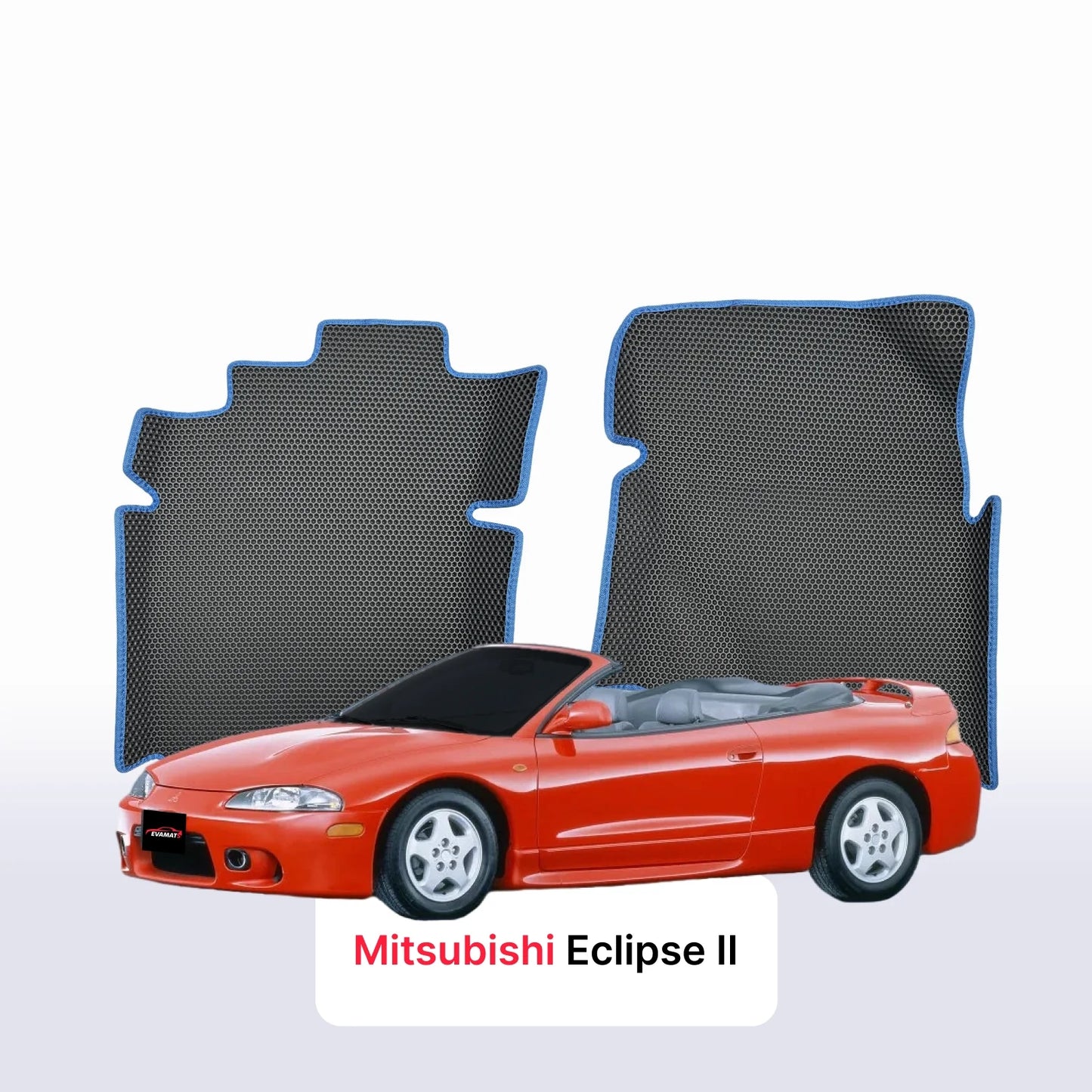Car mats EVAMATS for Mitsubishi Eclipse 2 gen 1994-1999 year CABRIO