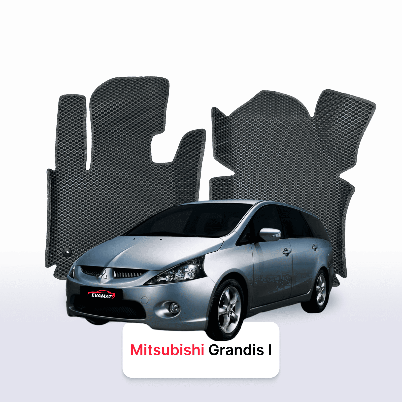 Car mats EVAMATS for Mitsubishi Grandis 1 gen 2003-2011 year MINIVAN