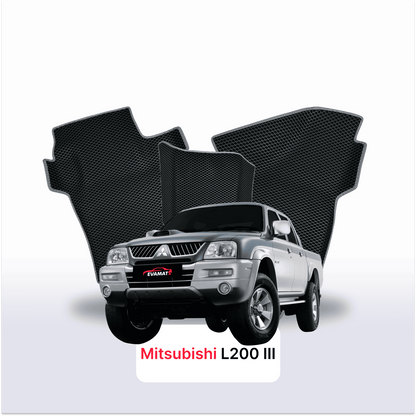 Car mats EVAMATS for Mitsubishi L200 3 gen 1996-2006 year PICK-UP double cabin