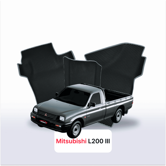 Car mats EVAMATS for Mitsubishi L200 3 gen 1996-2006 year PICK-UP single cabin