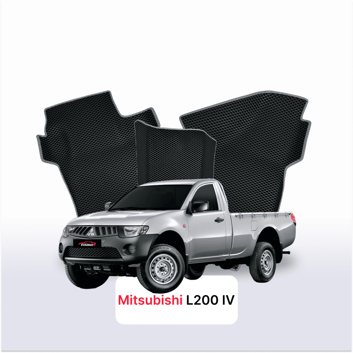 Car mats EVA for Mitsubishi L200 4 gen 2006-2014 year PICK-UP single cabin