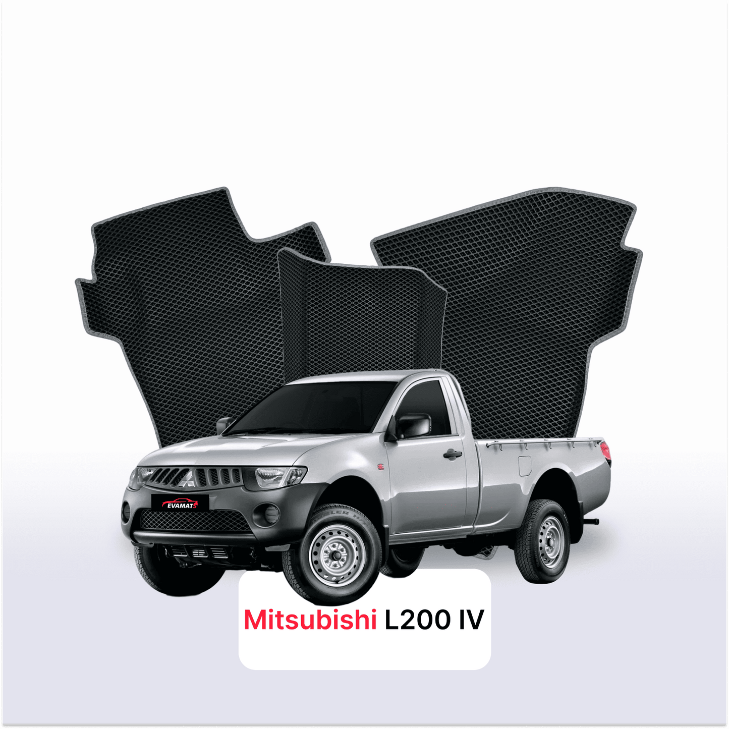 Car mats EVAMATS for Mitsubishi L200 4 gen 2006-2014 year PICK-UP single cabin