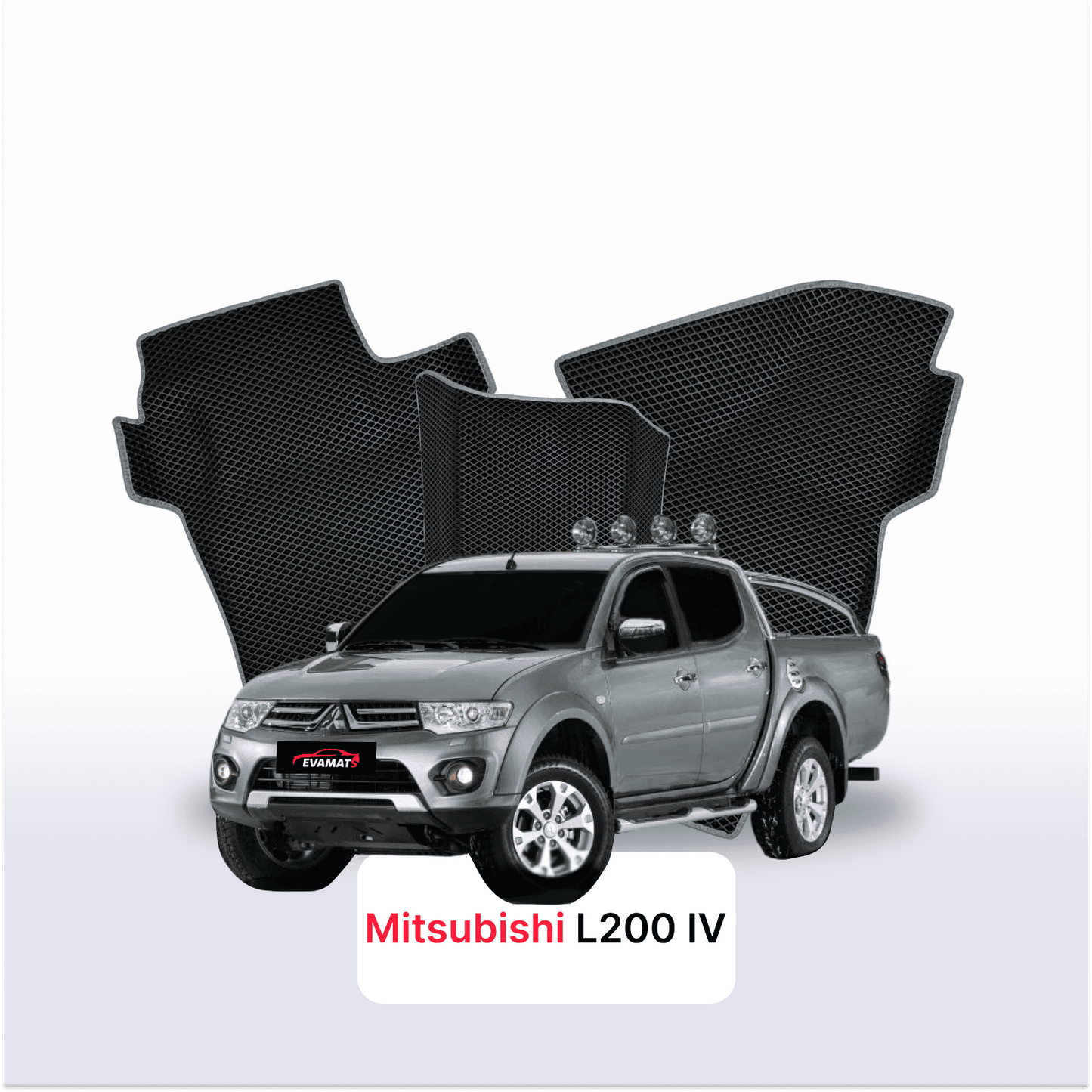 Car mats EVAMATS for Mitsubishi L200 4 gen 2006-2015 year PICK-UP double cabin