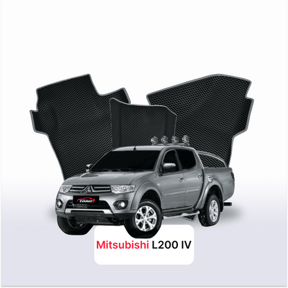 Car mats EVAMATS for Mitsubishi L200 4 gen 2006-2015 year PICK-UP double cabin