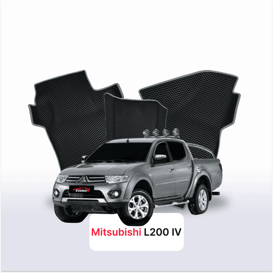 Car mats EVAMATS for Mitsubishi L200 4 gen 2006-2015 year PICK-UP double cabin