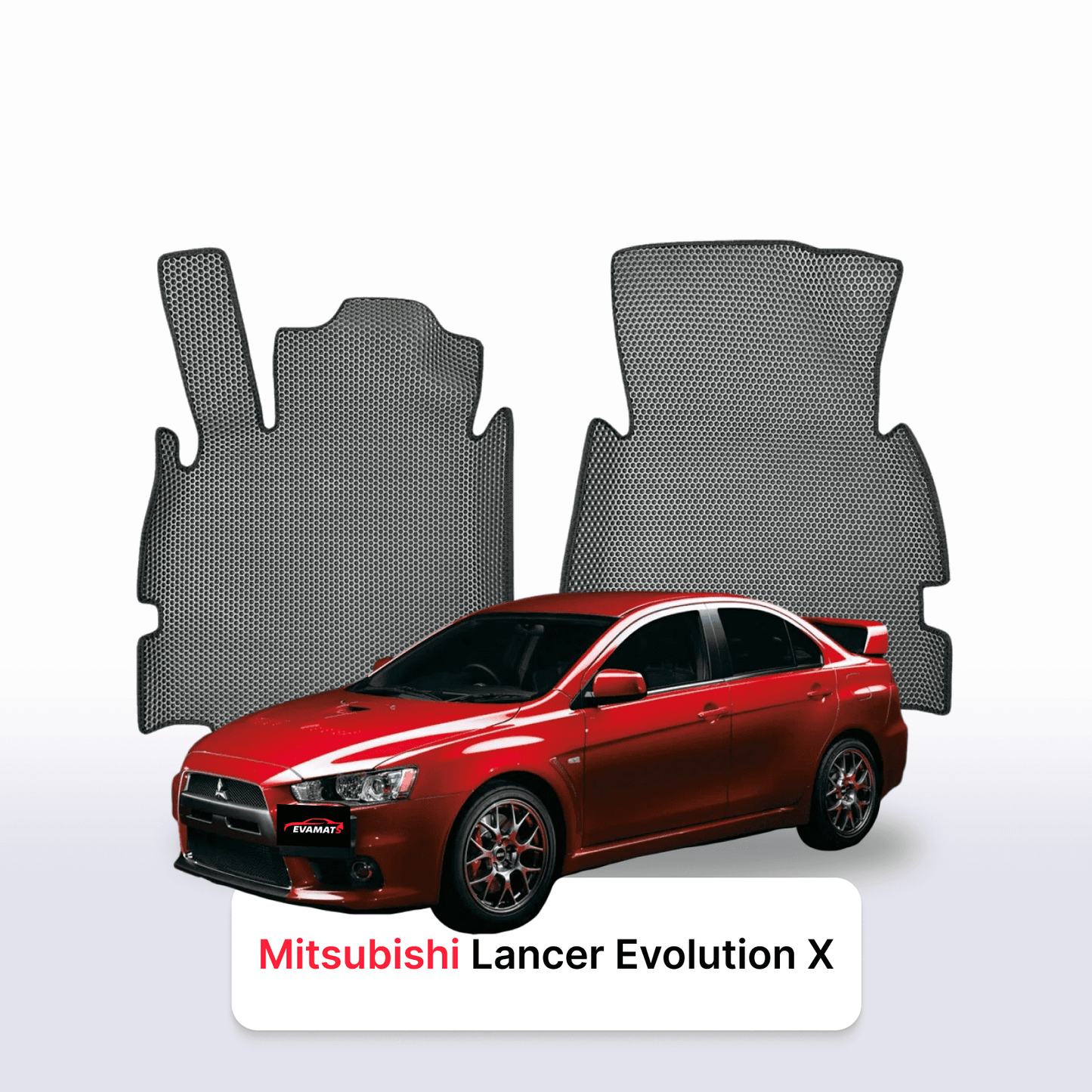 Car mats EVAMATS for Mitsubishi Lancer Evolution 10 gen 2007-2016 year SEDAN