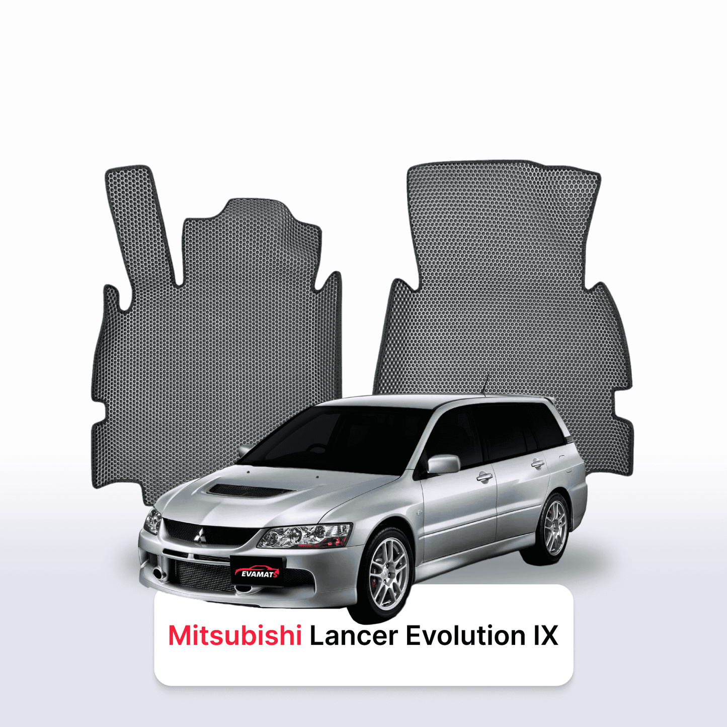 Car mats EVAMATS for Mitsubishi Lancer Evolution 9 gen 2005-2007 year STATION WAGON