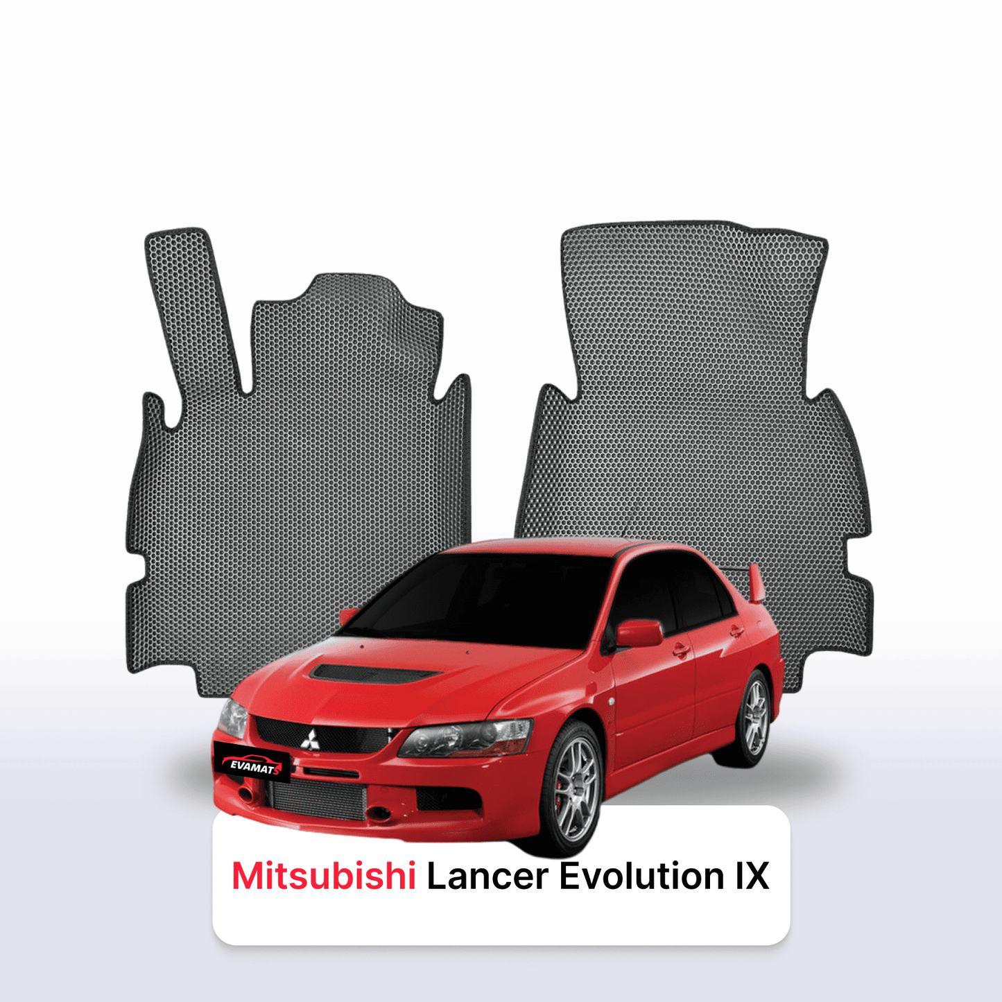 Car mats EVAMATS for Mitsubishi Lancer Evolution 9 gen 2005-2007 year SEDAN