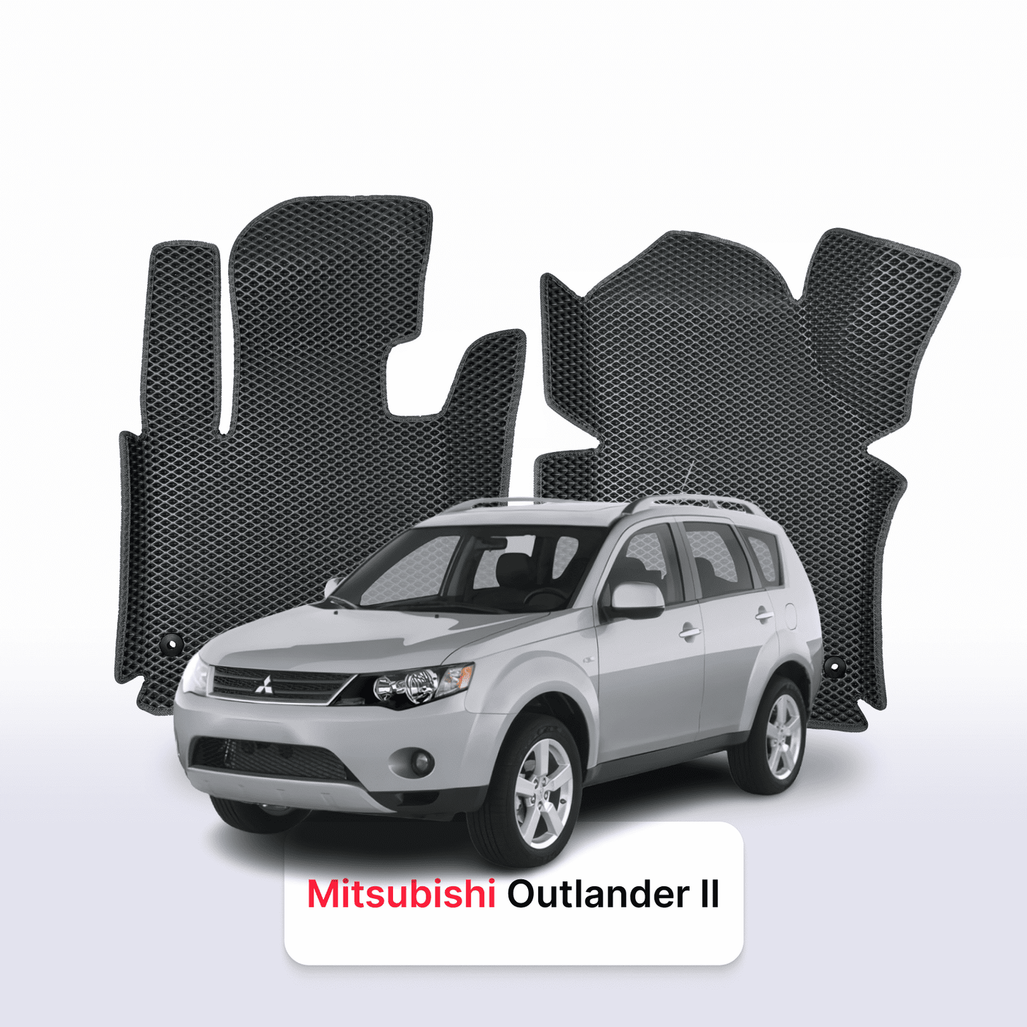 Car mats EVA for Mitsubishi Outlander 2 gen 2005-2013 year SUV