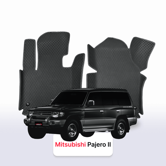 Car mats EVAMATS for Mitsubishi Pajero 2 gen 1991-2004 year SUV 7 seater