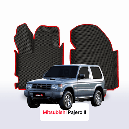Car mats EVAMATS for Mitsubishi Pajero 2 gen 1991-2004 year SUV 3 door