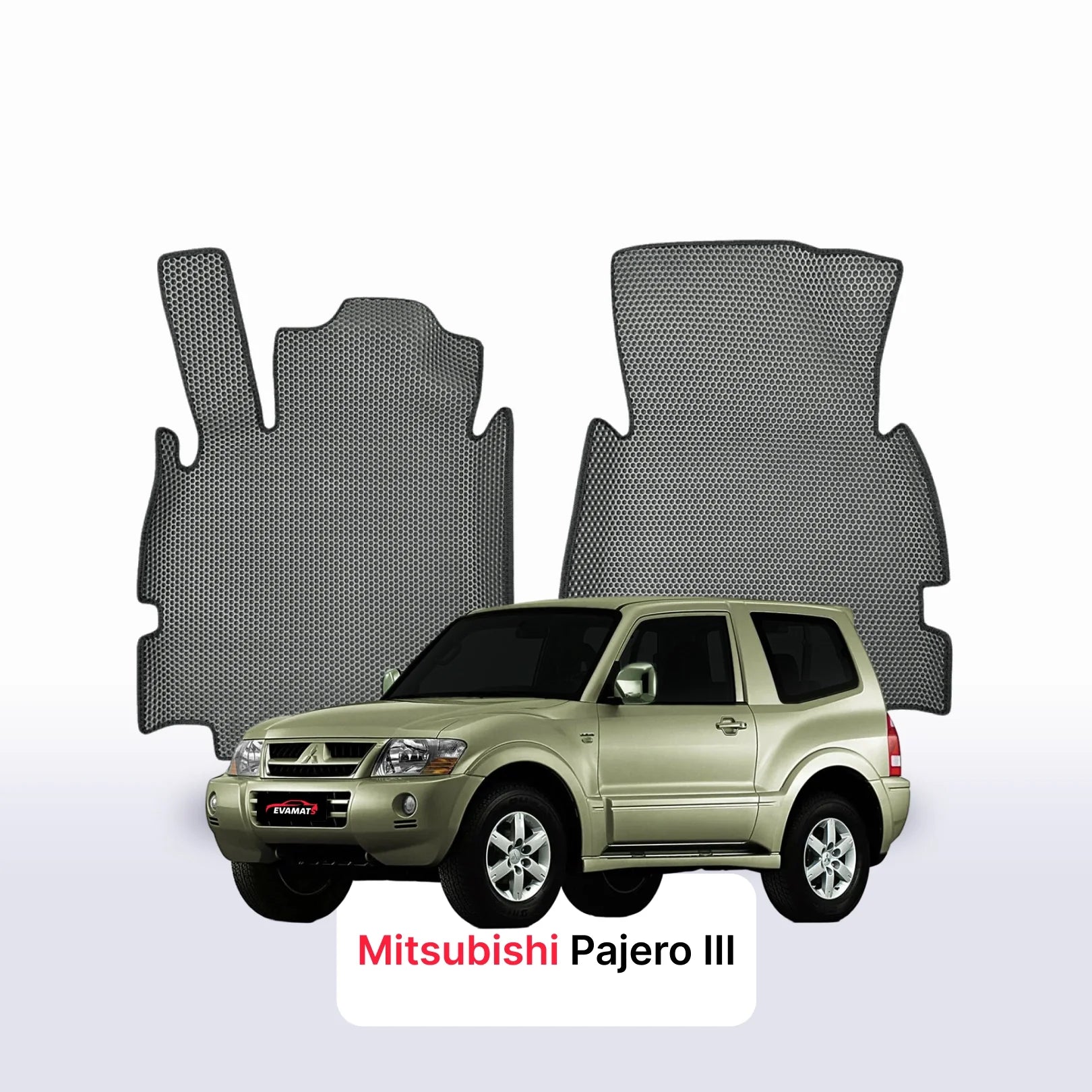 Car mats EVAMATS for Mitsubishi Pajero 3 gen 1999-2006 year SUV 3 door