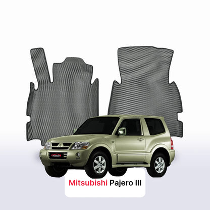 Car mats EVAMATS for Mitsubishi Pajero 3 gen 1999-2006 year SUV 3 door