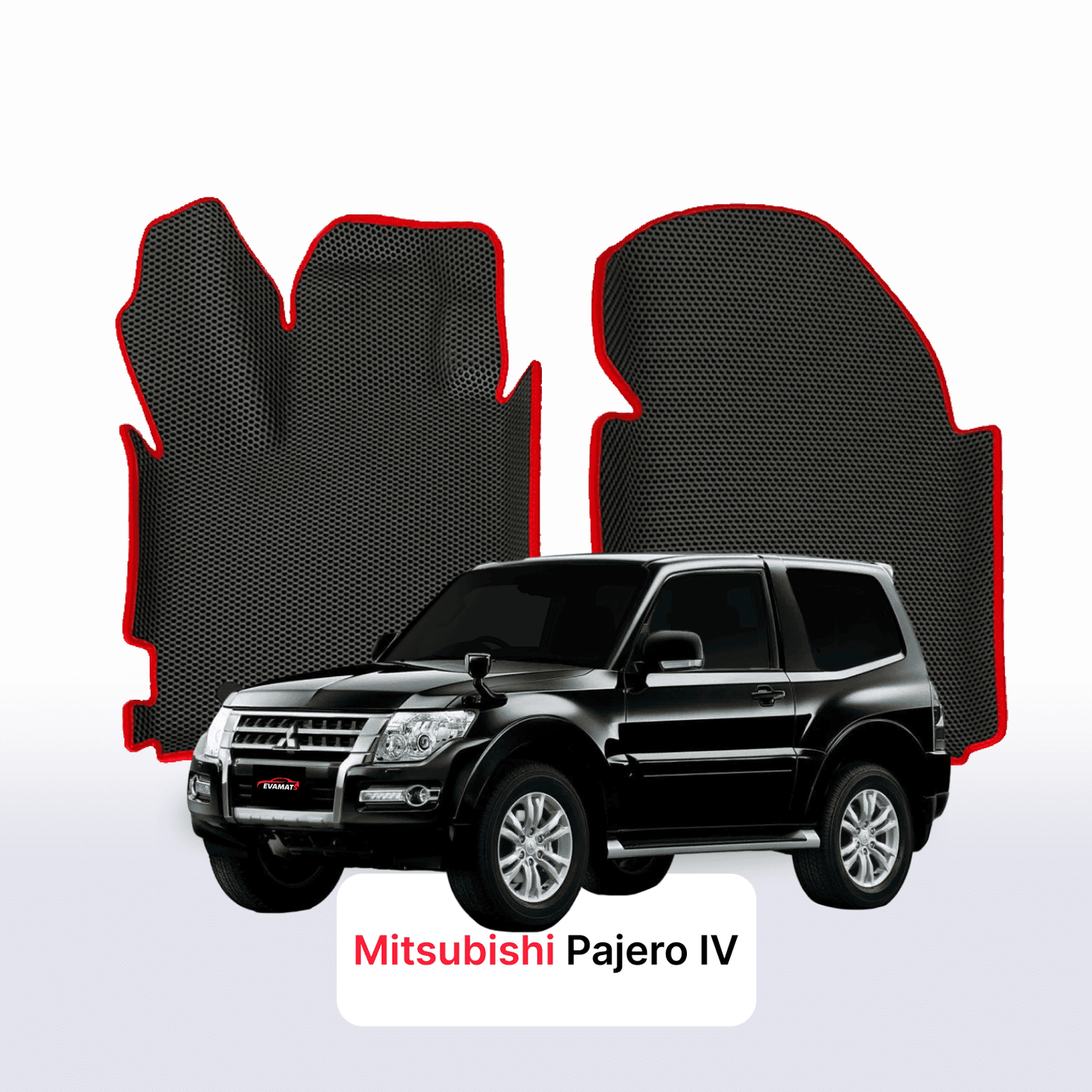 Car mats EVAMATS for Mitsubishi Pajero 4 gen 2006-2023 year SUV 3 door