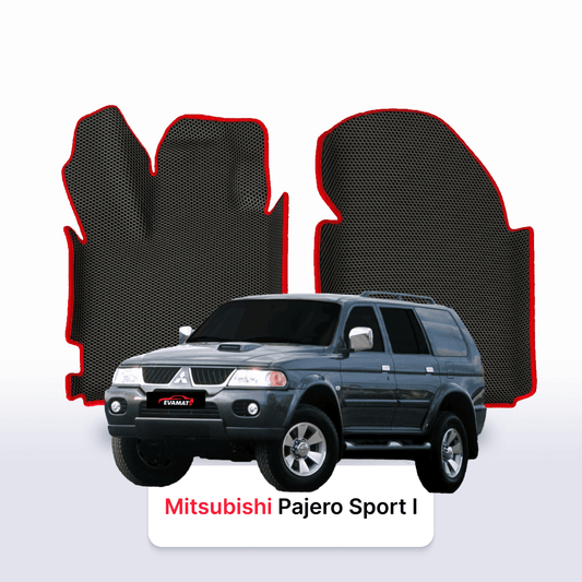 Car mats EVAMATS for Mitsubishi Pajero Sport 1 gen 1998-2009 year SUV