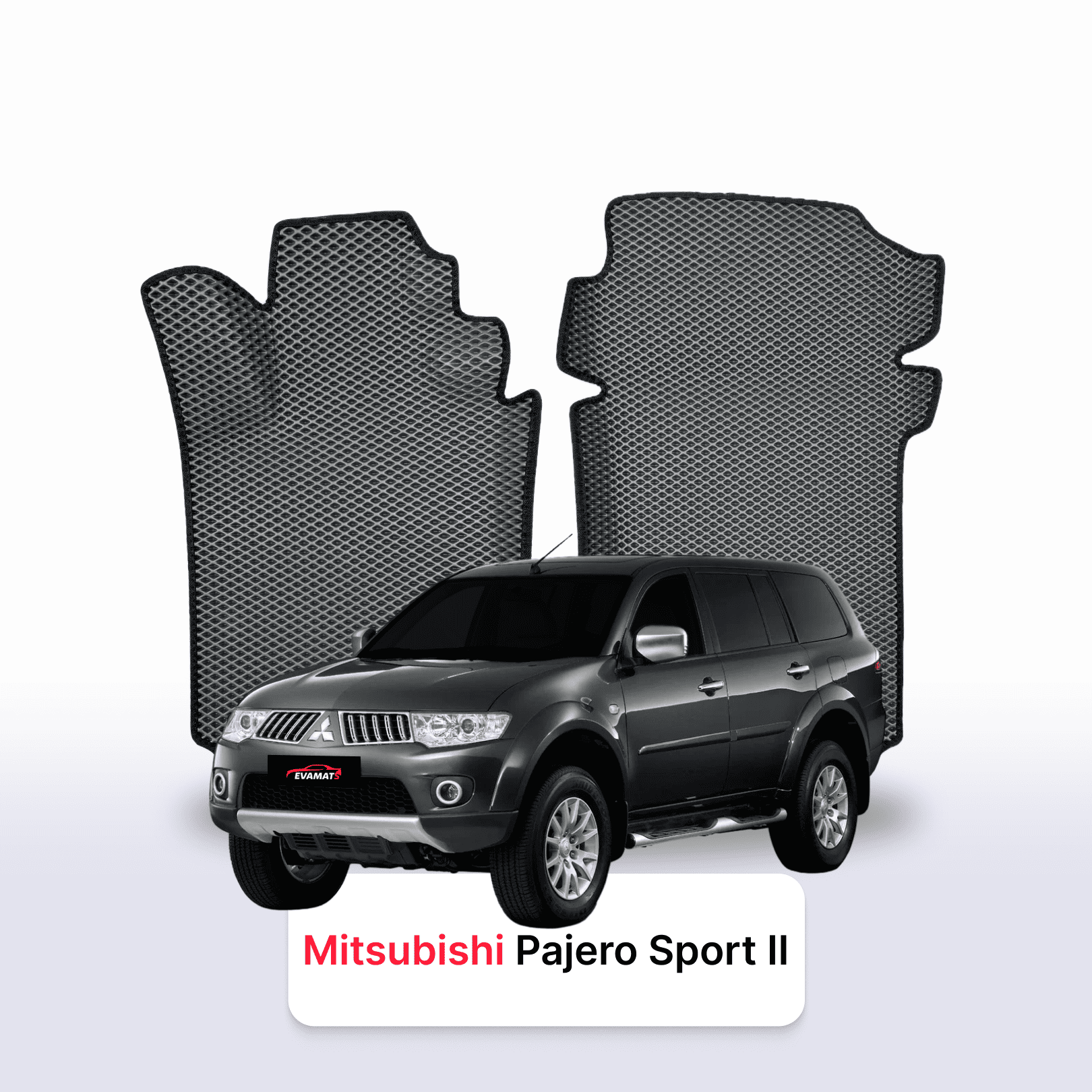 Car mats EVAMATS for Mitsubishi Pajero Sport 2 gen 2008-2016 year SUV
