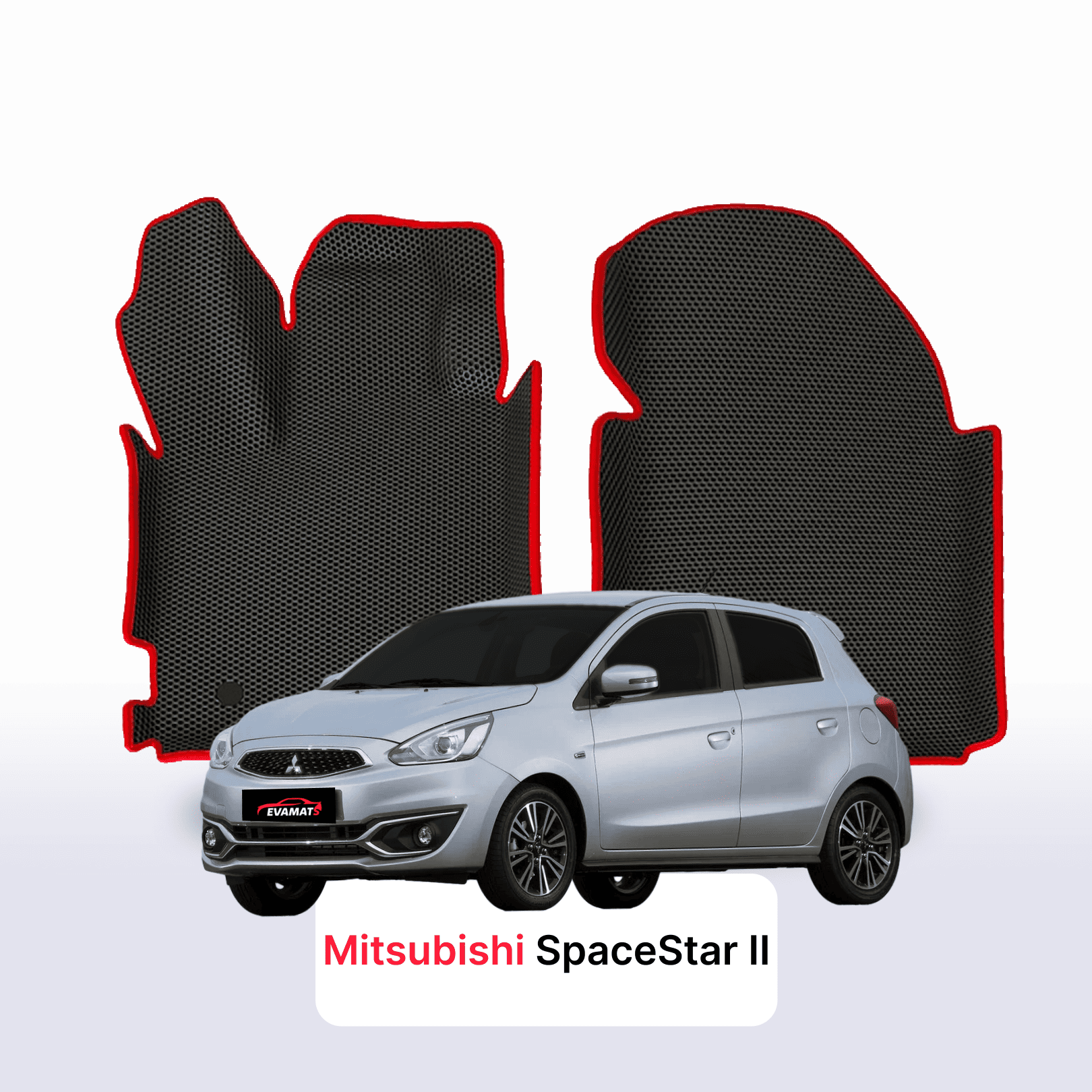 Car mats EVA for Mitsubishi Space Star 2 gen 2012-2023 year HATCHBACK 5 door