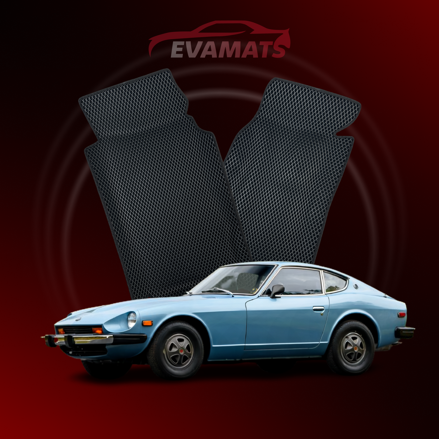 Alfombrillas de coche EVAMATS para Nissan 280Z I gen 1975-1978 año COUPE