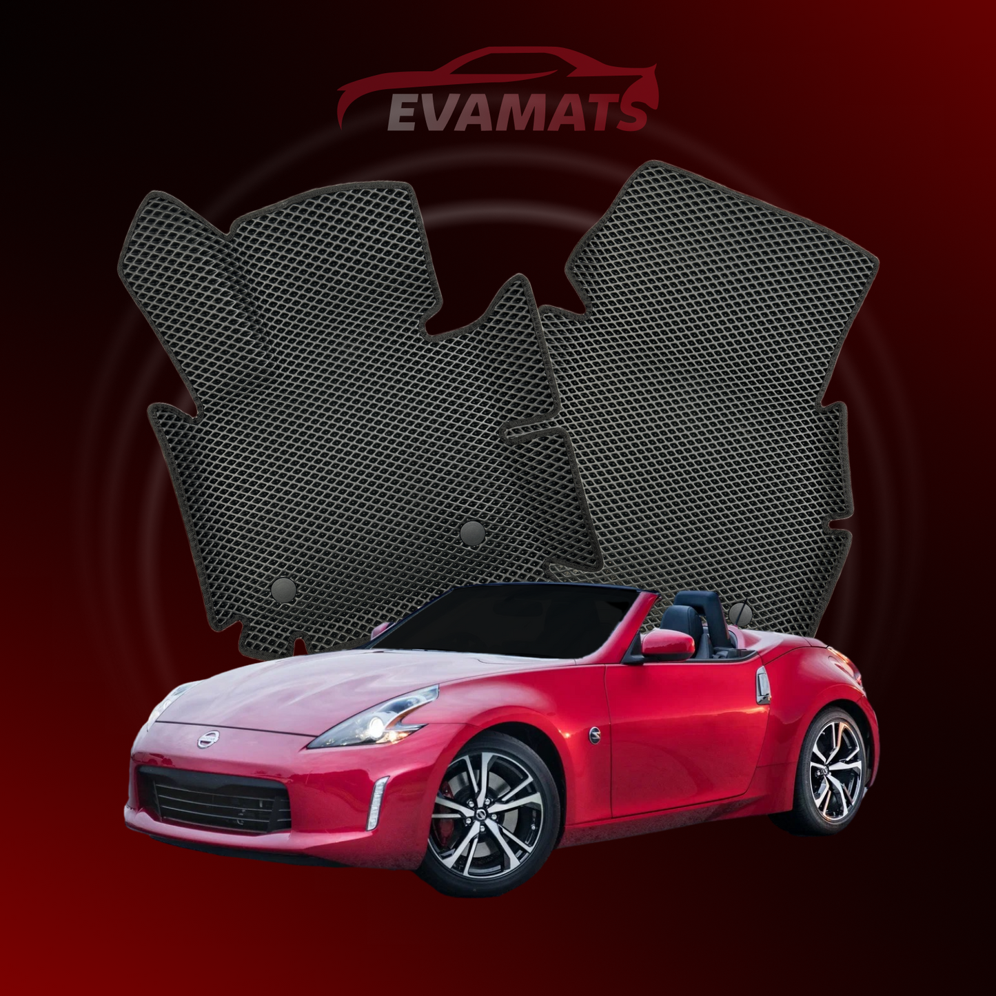 Alfombrillas de coche EVAMATS para Nissan 370Z(Z34) I gen 2008-2020 ROADSTER