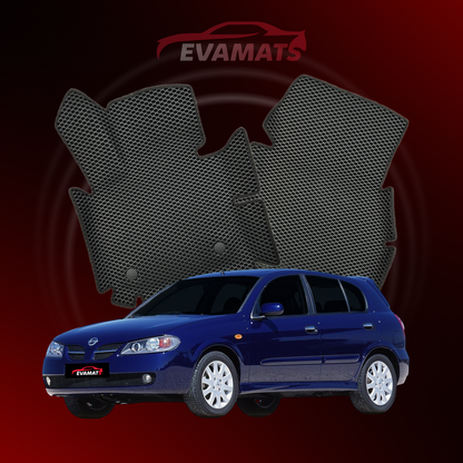 Alfombrillas de coche EVAMATS para Nissan Almera(N16) II gen 2000-2008 año HATCHBACK 5 puertas