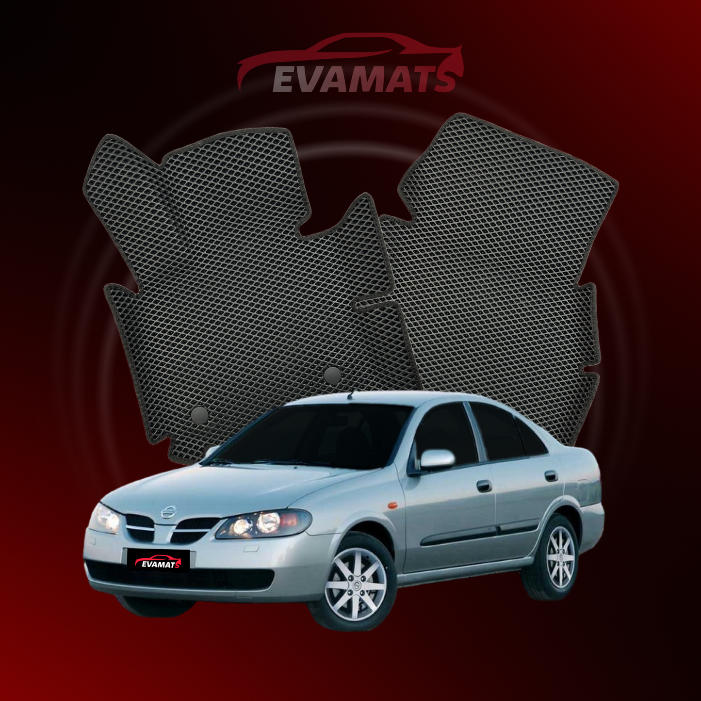 Car mats EVAMATS for Nissan Almera(N16) II gen 2000-2008 year SEDAN