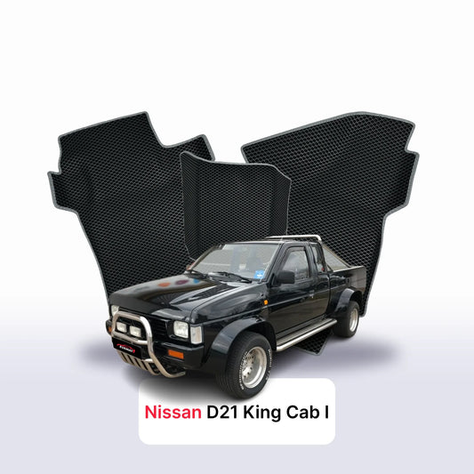 Car mats EVAMATS for Nissan D21 King Cab I gen 1985-1997 year PICK-UP single cabin